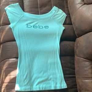Ladies rhinestone Bebe top